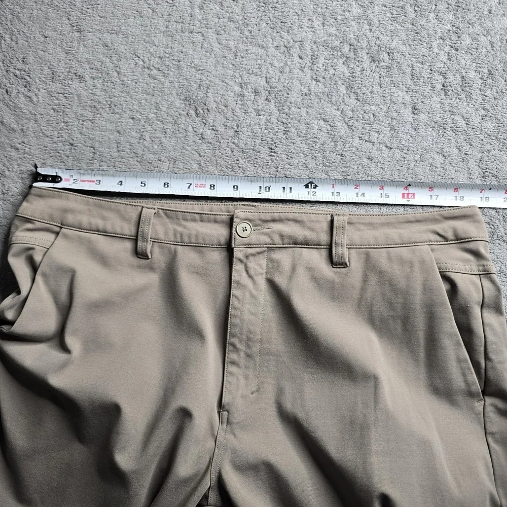 BYLT Everyday Pant 2.0 Mens 40 Tan  Khaki Slim Fit Performance Chino Trousers